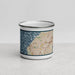 Front View Custom Edmonds Washington Map Enamel Mug in Woodblock