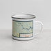 Right View Custom Elberton Georgia Map Enamel Mug in Woodblock