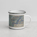 Right View Custom El Cajon California Map Enamel Mug in Afternoon
