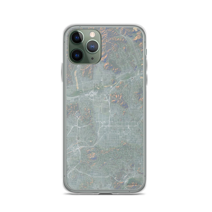 Custom iPhone 11 Pro El Cajon California Map Phone Case in Afternoon