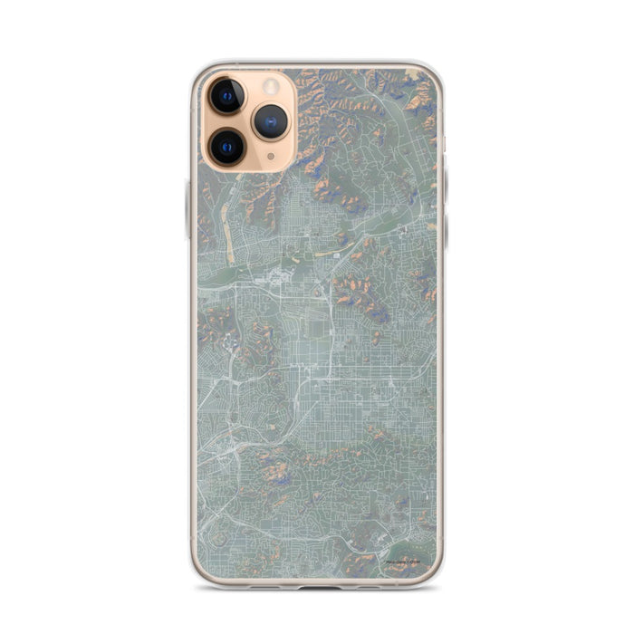 Custom iPhone 11 Pro Max El Cajon California Map Phone Case in Afternoon