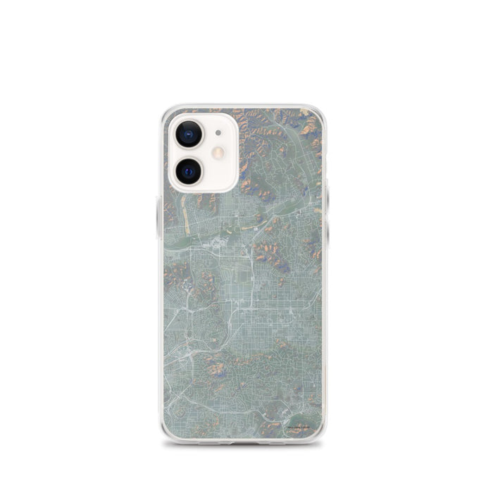 Custom iPhone 12 mini El Cajon California Map Phone Case in Afternoon