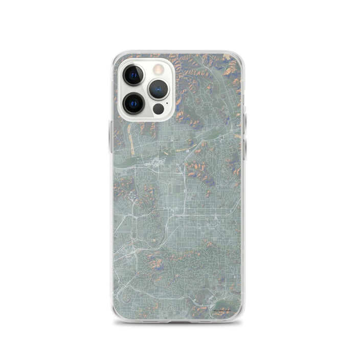 Custom iPhone 12 Pro El Cajon California Map Phone Case in Afternoon
