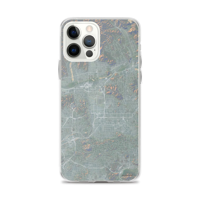 Custom iPhone 12 Pro Max El Cajon California Map Phone Case in Afternoon