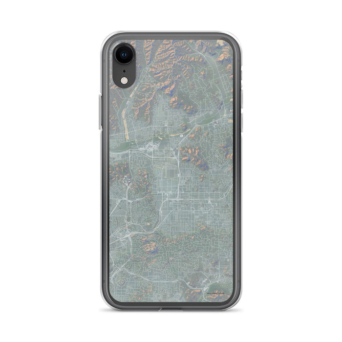 Custom iPhone XR El Cajon California Map Phone Case in Afternoon