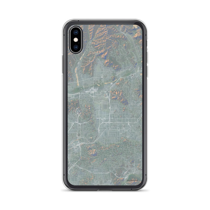Custom iPhone XS Max El Cajon California Map Phone Case in Afternoon