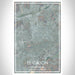 El Cajon California Map Print Portrait Orientation in Afternoon Style With Shaded Background