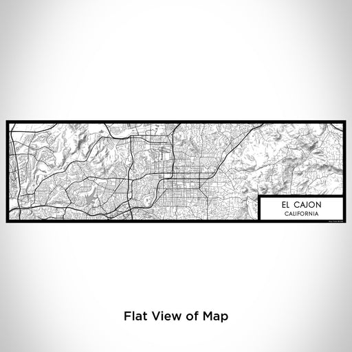 Flat View of Map Custom El Cajon California Map Enamel Mug in Classic