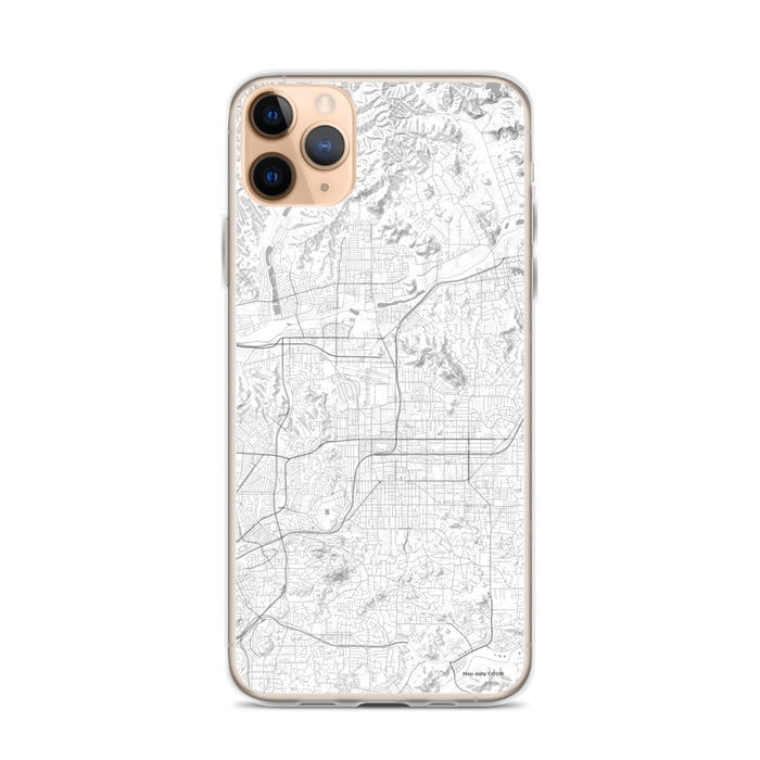 Custom iPhone 11 Pro Max El Cajon California Map Phone Case in Classic
