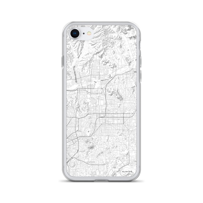 Custom iPhone SE El Cajon California Map Phone Case in Classic