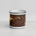 Front View Custom El Cajon California Map Enamel Mug in Ember