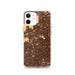 Custom iPhone 12 El Cajon California Map Phone Case in Ember