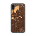 Custom iPhone X/XS El Cajon California Map Phone Case in Ember