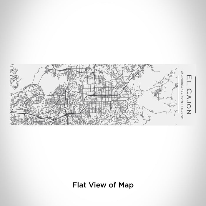 Rendered View of El Cajon California Map Engraving on 10oz Stainless Steel Insulated Cup with Sliding Lid in White