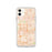 Custom iPhone 11 El Cajon California Map Phone Case in Watercolor