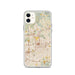 Custom iPhone 11 El Cajon California Map Phone Case in Woodblock