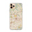 Custom iPhone 11 Pro Max El Cajon California Map Phone Case in Woodblock