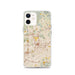 Custom iPhone 12 El Cajon California Map Phone Case in Woodblock