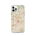 Custom iPhone 12 Pro El Cajon California Map Phone Case in Woodblock