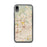 Custom iPhone XR El Cajon California Map Phone Case in Woodblock
