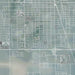 El Centro California Map Print in Afternoon Style Zoomed In Close Up Showing Details
