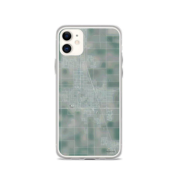 Custom iPhone 11 El Centro California Map Phone Case in Afternoon