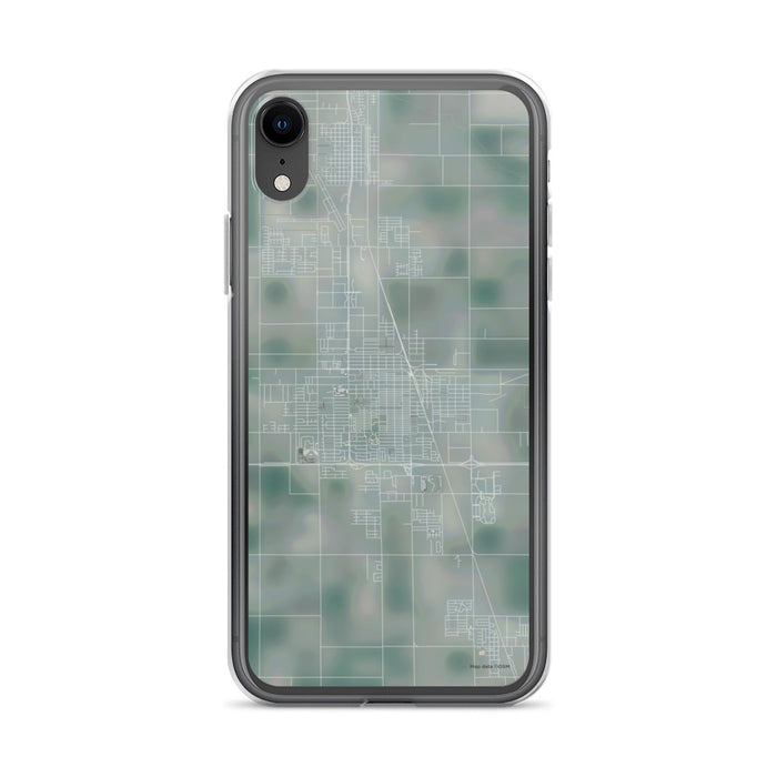 Custom iPhone XR El Centro California Map Phone Case in Afternoon