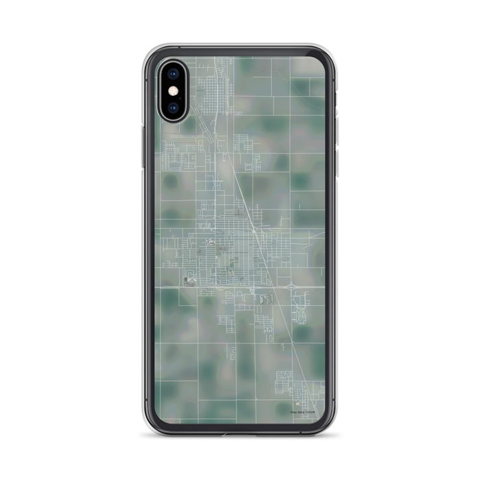 Custom iPhone XS Max El Centro California Map Phone Case in Afternoon