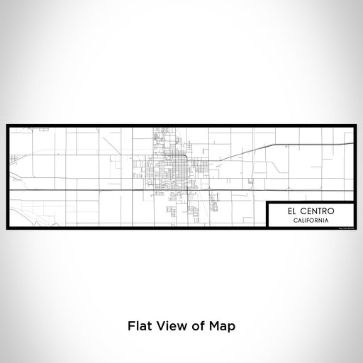 Flat View of Map Custom El Centro California Map Enamel Mug in Classic