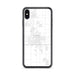 Custom iPhone XS Max El Centro California Map Phone Case in Classic