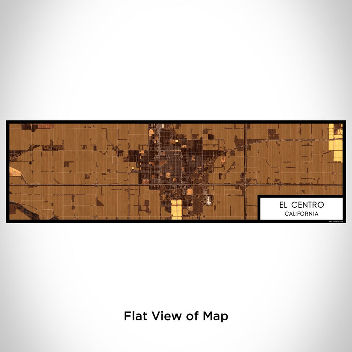 Flat View of Map Custom El Centro California Map Enamel Mug in Ember