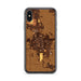 Custom iPhone X/XS El Centro California Map Phone Case in Ember