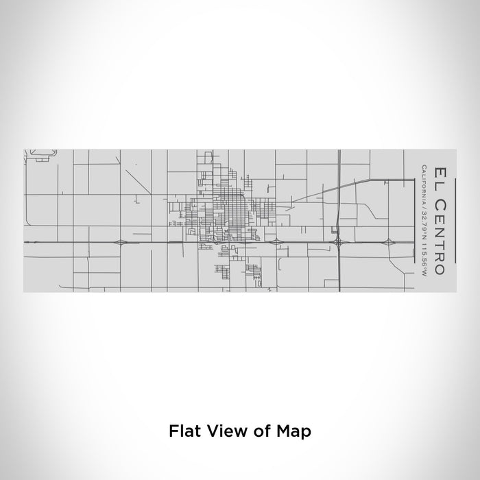 Rendered View of El Centro California Map Engraving on 10oz Stainless Steel Insulated Cup with Sipping Lid