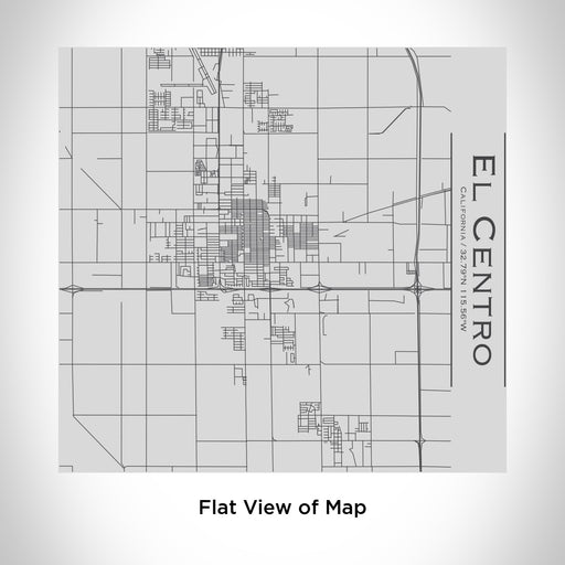 Rendered View of El Centro California Map Engraving on 17oz Stainless Steel Insulated Tumbler