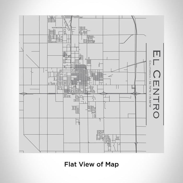 Rendered View of El Centro California Map Engraving on 17oz Stainless Steel Insulated Tumbler