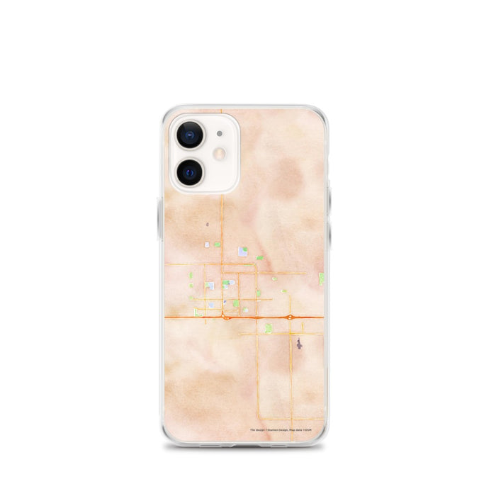 Custom iPhone 12 mini El Centro California Map Phone Case in Watercolor