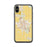 Custom iPhone X/XS El Centro California Map Phone Case in Woodblock