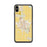 Custom iPhone XS Max El Centro California Map Phone Case in Woodblock