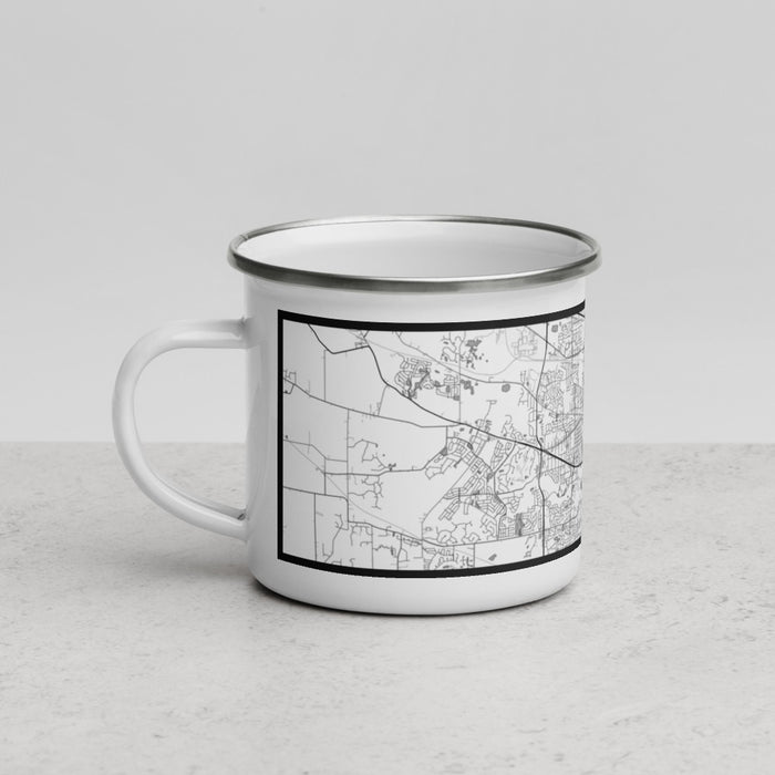 Left View Custom Elgin Illinois Map Enamel Mug in Classic
