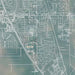 Elk Grove California Map Print in Afternoon Style Zoomed In Close Up Showing Details