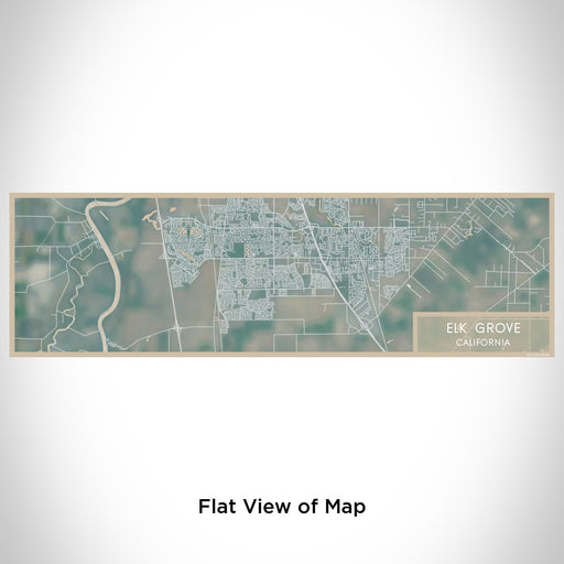 Flat View of Map Custom Elk Grove California Map Enamel Mug in Afternoon