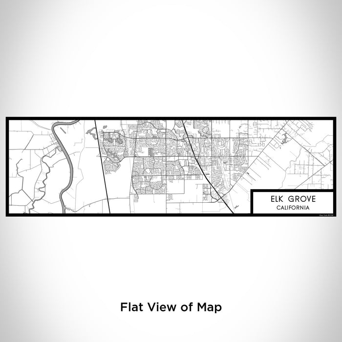 Flat View of Map Custom Elk Grove California Map Enamel Mug in Classic