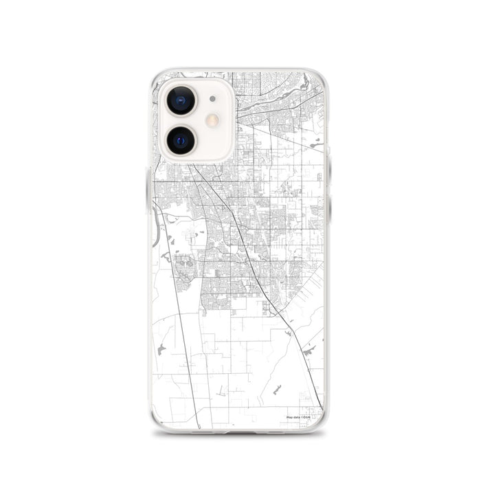 Custom iPhone 12 Elk Grove California Map Phone Case in Classic