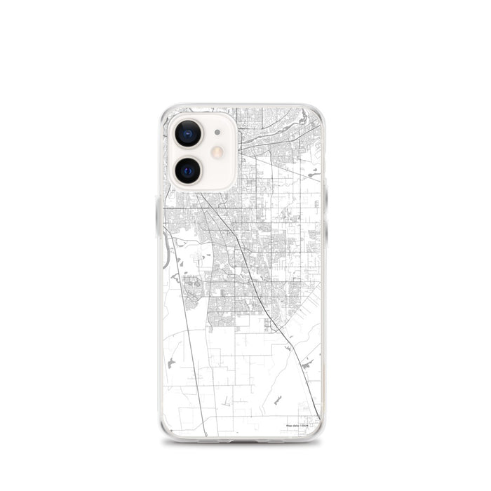 Custom iPhone 12 mini Elk Grove California Map Phone Case in Classic
