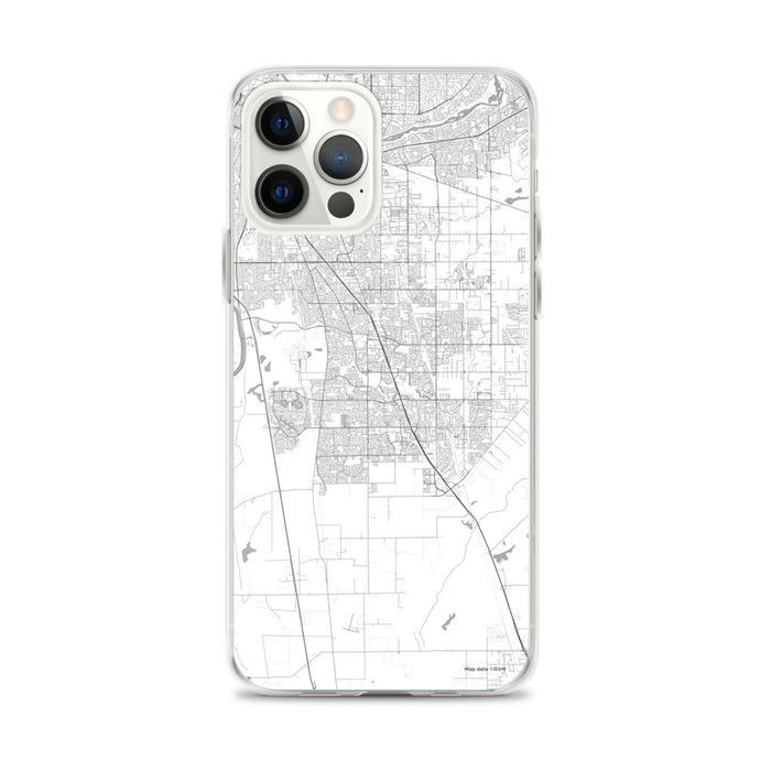 Custom iPhone 12 Pro Max Elk Grove California Map Phone Case in Classic