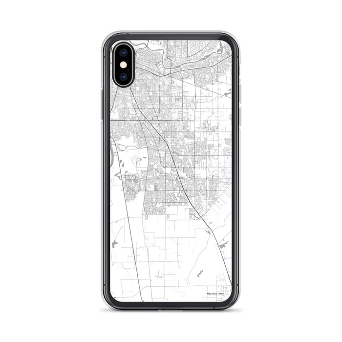 Custom iPhone XS Max Elk Grove California Map Phone Case in Classic