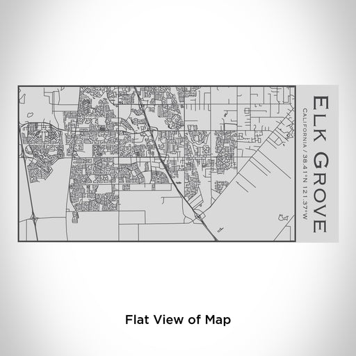 Rendered View of Elk Grove California Map Engraving on 17oz Stainless Steel Insulated Cola Bottle