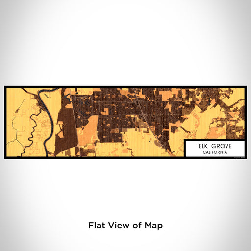 Flat View of Map Custom Elk Grove California Map Enamel Mug in Ember