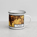 Right View Custom Elk Grove California Map Enamel Mug in Ember