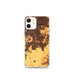 Custom iPhone 12 mini Elk Grove California Map Phone Case in Ember